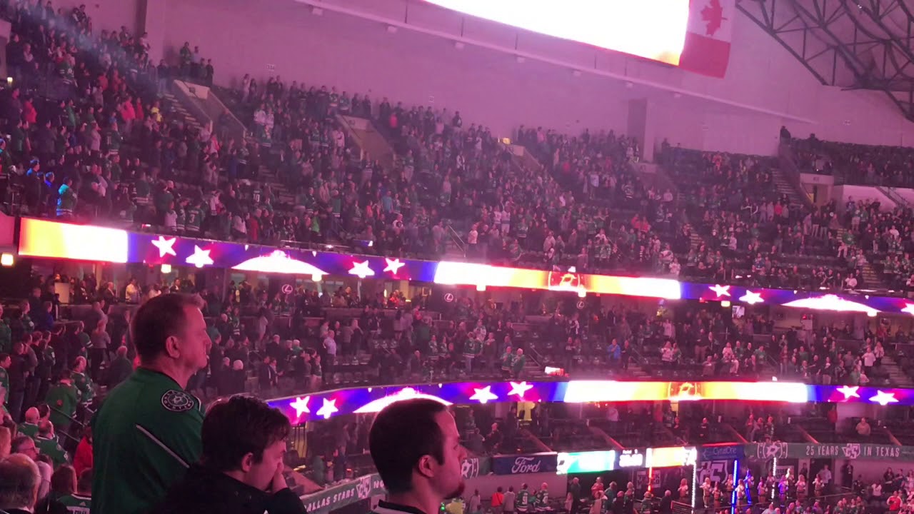 Star Spangled Banner Dallas Stars YouTube