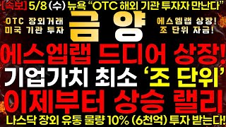 [금양] 5/8 (수) 에스엠랩 드디어 상장! 기업가치 최소 