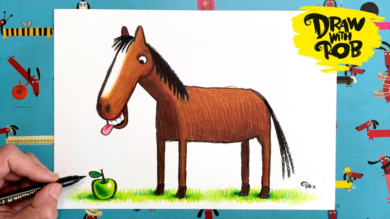 Drawwithrob Horse Youtube