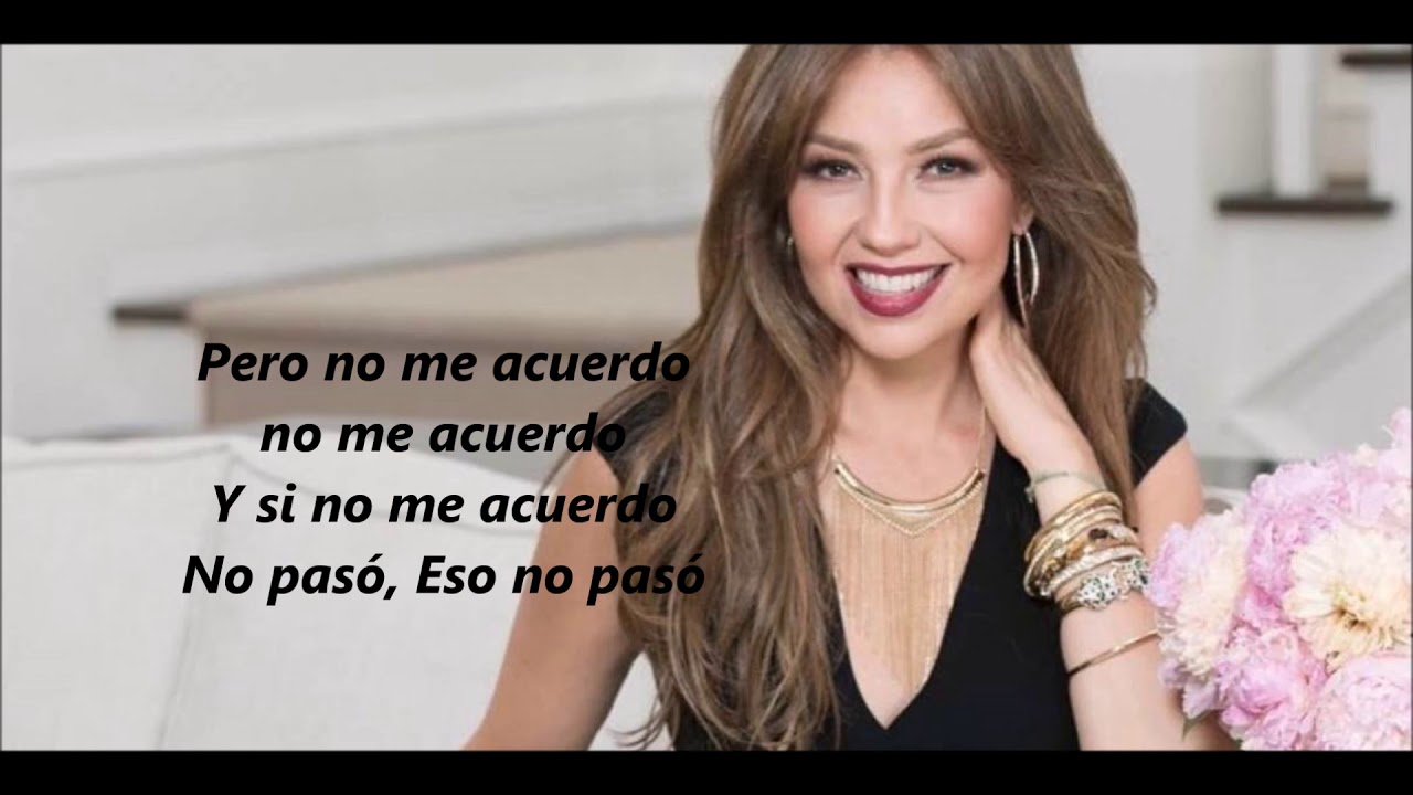 No me acuerdo letra Thalia-Natti Natasha - YouTube