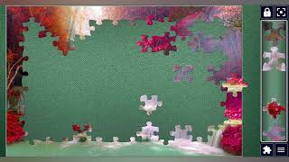 Waterfall in the Rain forest//jigsaw puzzles craft 🧩🧩//Amazing puzzles Art 🧩🧩//puzzles collection🧩// screenshot 3