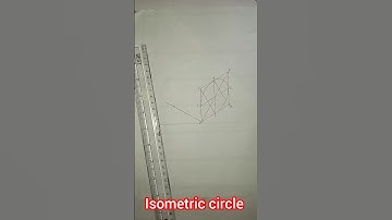 Isometric circle #shorts #engineeringdrawing #technicaldrawing