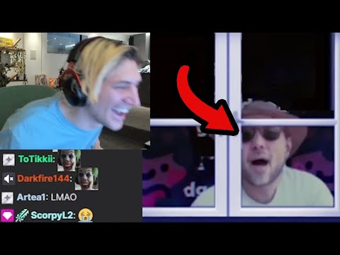 xQc LOSES IT While Watching Dan Screaming Outside Dan Clancy's Window