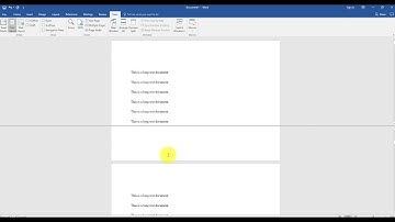 How to View Two Parts of a Word Document at the Same Time | Display Two Parts of a Word Document