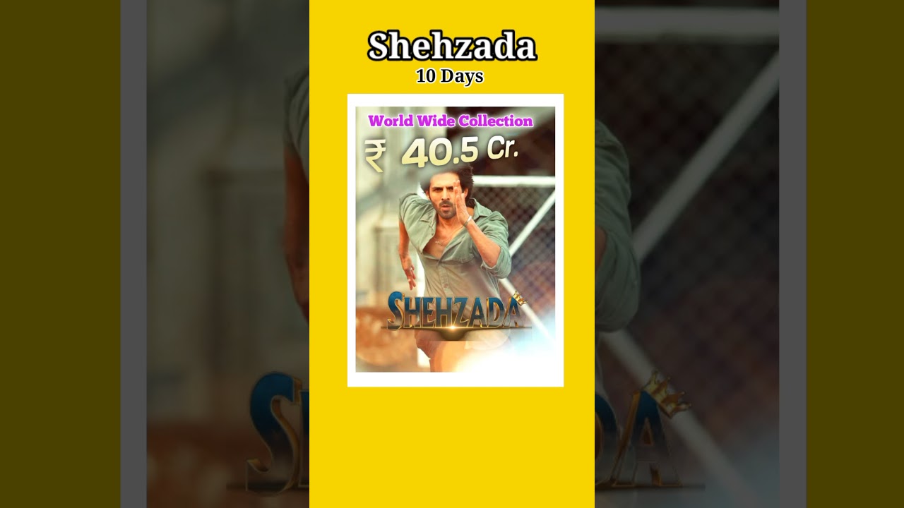 Shehzada box office collection. Shehzada total collection. kartik Aryan new movie collection.