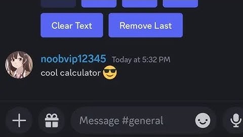 Calculator in Bot Designer For Discord