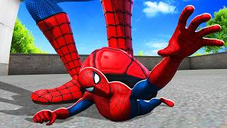 SQUISHING Spiderman as a Giant in Bonelab VR