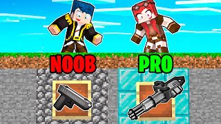 ARMA NOOB DA 1€ VS ARMA PRO DA 1.000.000€! - MINECRAFT