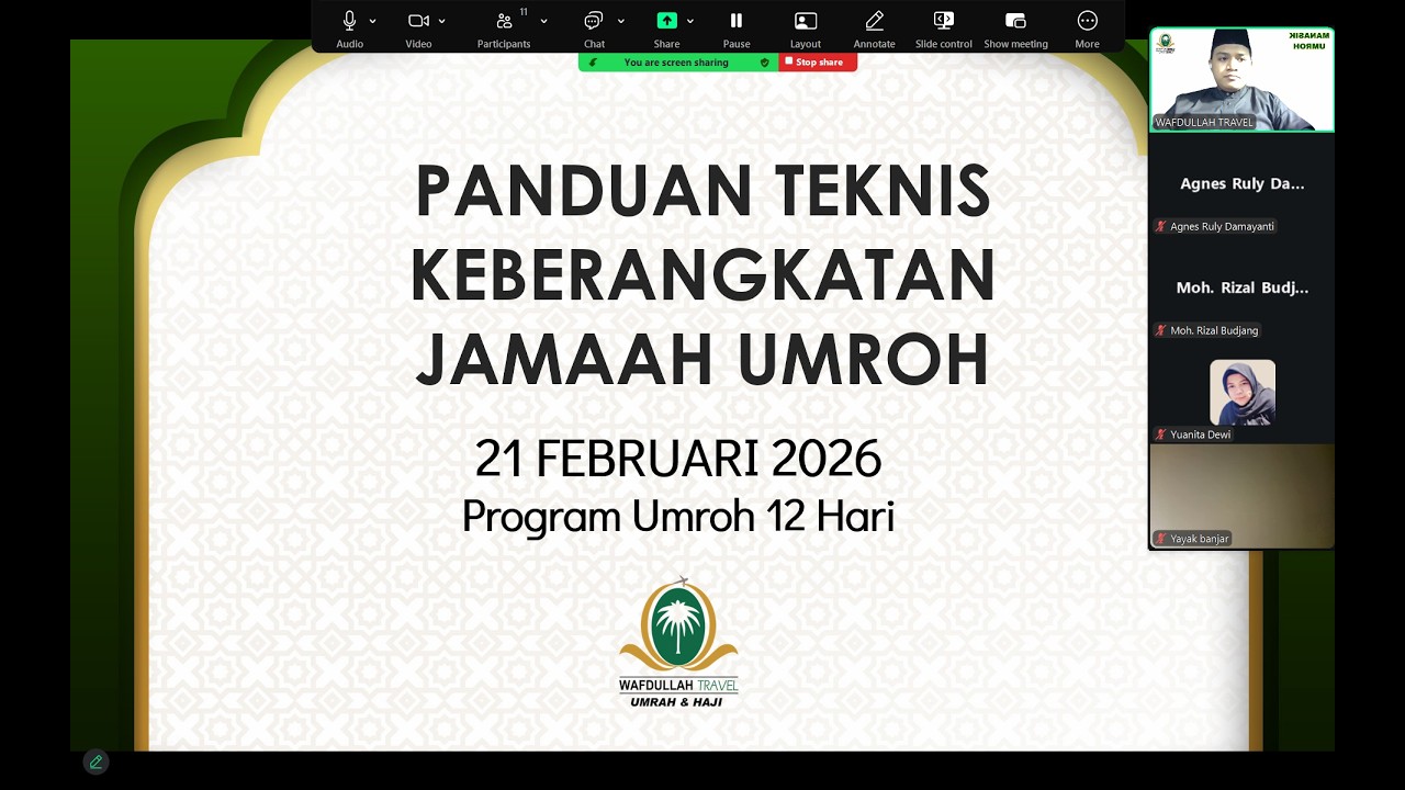 MANASIK ONLINE GRUP UMROH 21 FEBRUARI 2026
