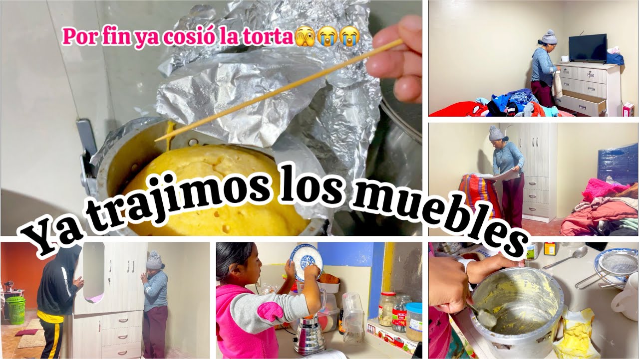 NUEVOS muebles para la casa ✅preparando torta en estufa para mi hija🥧