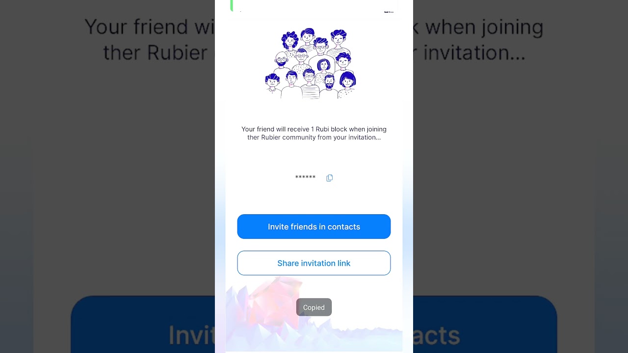 How to Create an Invite Code In Rubi Airdrop Mining 