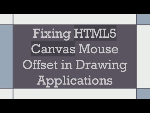 Fixing HTML5 Canvas Mouse Offset in Drawing Applications