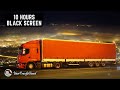 Truck engine diesel idle sound  relaxing sleep sounds  10h black screen  relax or soothe a baby