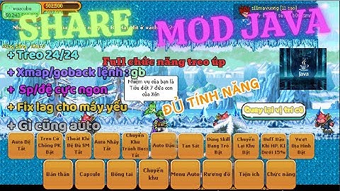 Mod Nro Java - Full chức năng siêu ngon GB, Xmap, (treo24/24-up đệ-sm-login) Hỗ Trợ Full SvTeamobi .