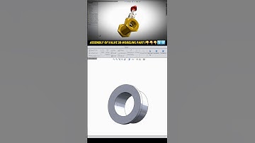 Assembly of Stop Valve SolidWorks Tutorial #solidworks #ytshorts #3ddesign #cad #mechanic #viral #3d