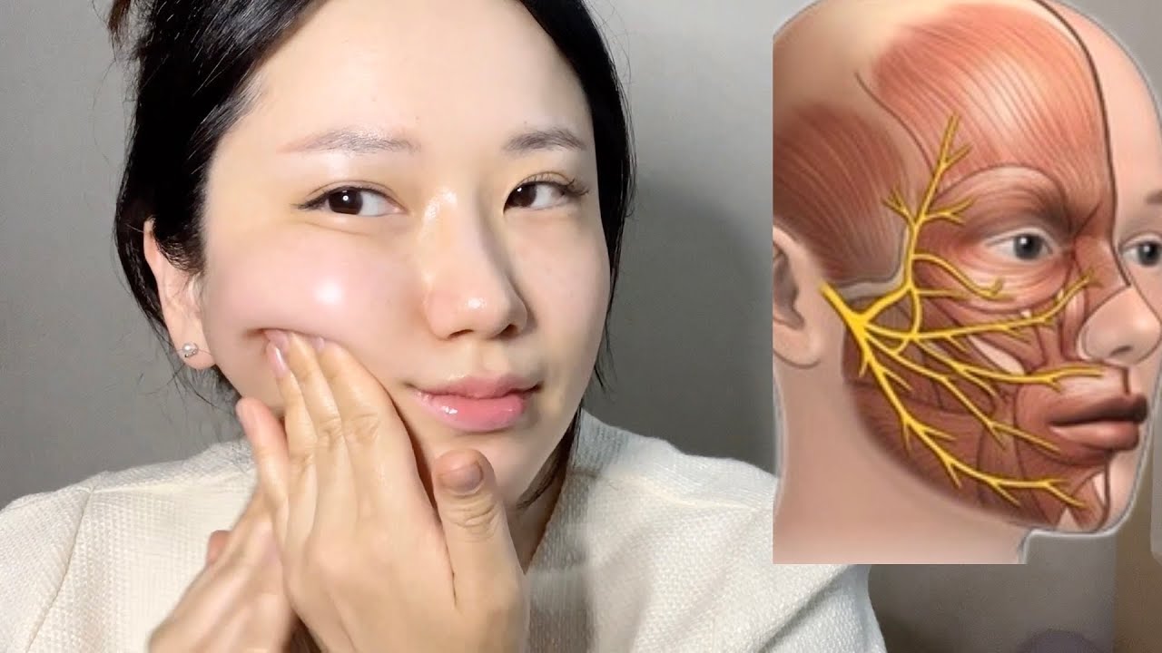 🌍CC) 38세 셀프경락, 중안부, Lifting, Drainage, Full face massage