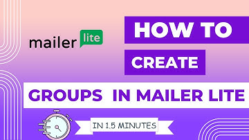 How to Create groups in mailerlite and add subscribers