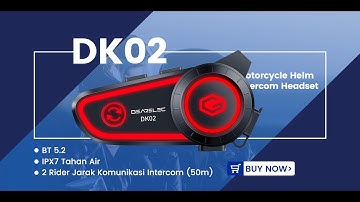 GEARELEC DK02 Motorcycle Helmet Bluetooth Headset Music sound effects Lighting effect display