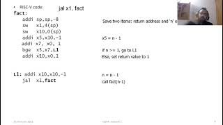 CA:M1:Lec8: ISA Part 7 - Stack