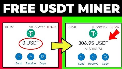 FREE USDT Mining Site! Free $1 Every Seconds (free tether trc20) On Trust Wallet