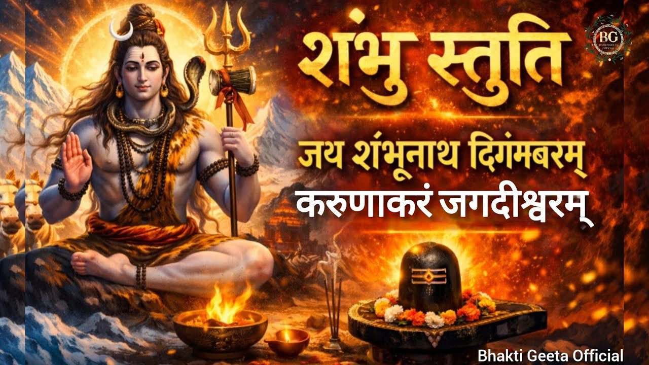 Shambhu Stuti | जय शंभूनाथ दिगम्बरम् | करुणाकरं जगदीश्वरम् | Powerful Shiv Stuti | Mahadev Blessings