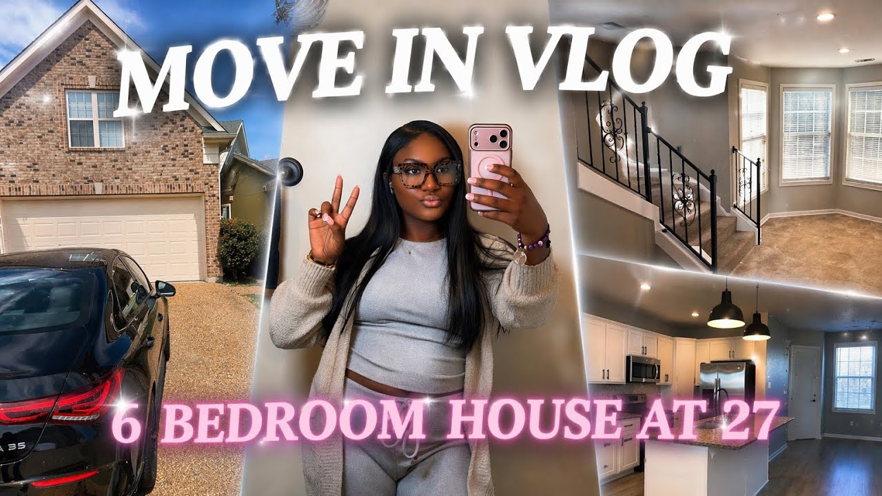 MOVING INTO MY LUXURY HOUSE in my 20’s | new beginnings, empty house tour, settling in, + more