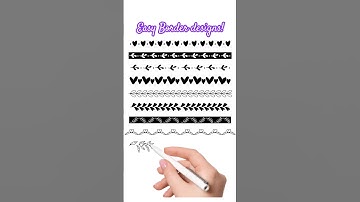 Digital Drawing - Border Designs quick & easy #shorts #satisfying #art #creativeart #diy #digitalart