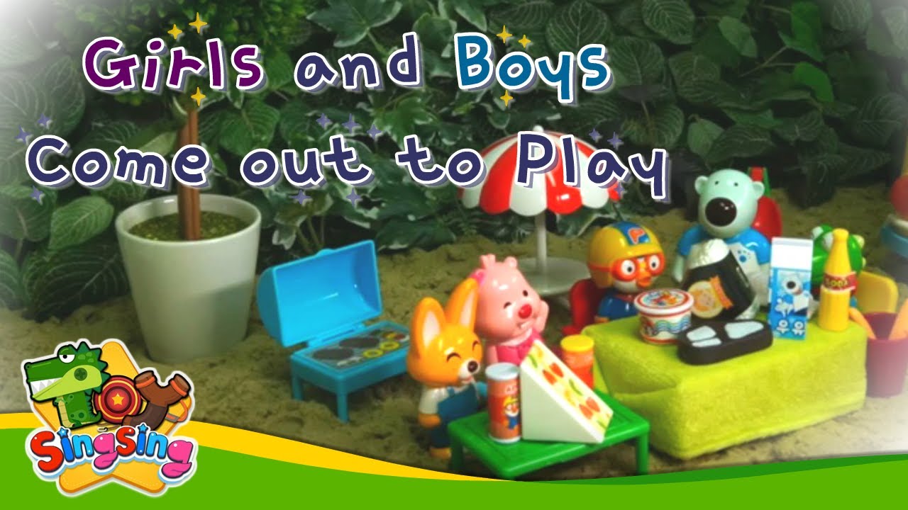 Girls and Boys Come Out to Play Singsing Story Nursery rhymes YouTube
