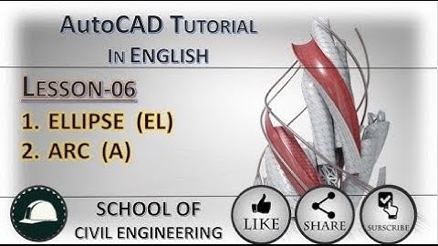 AutoCAD 2023 Tutorial In English | Ellipse command in AutoCAD, Arc command in AutoCAD