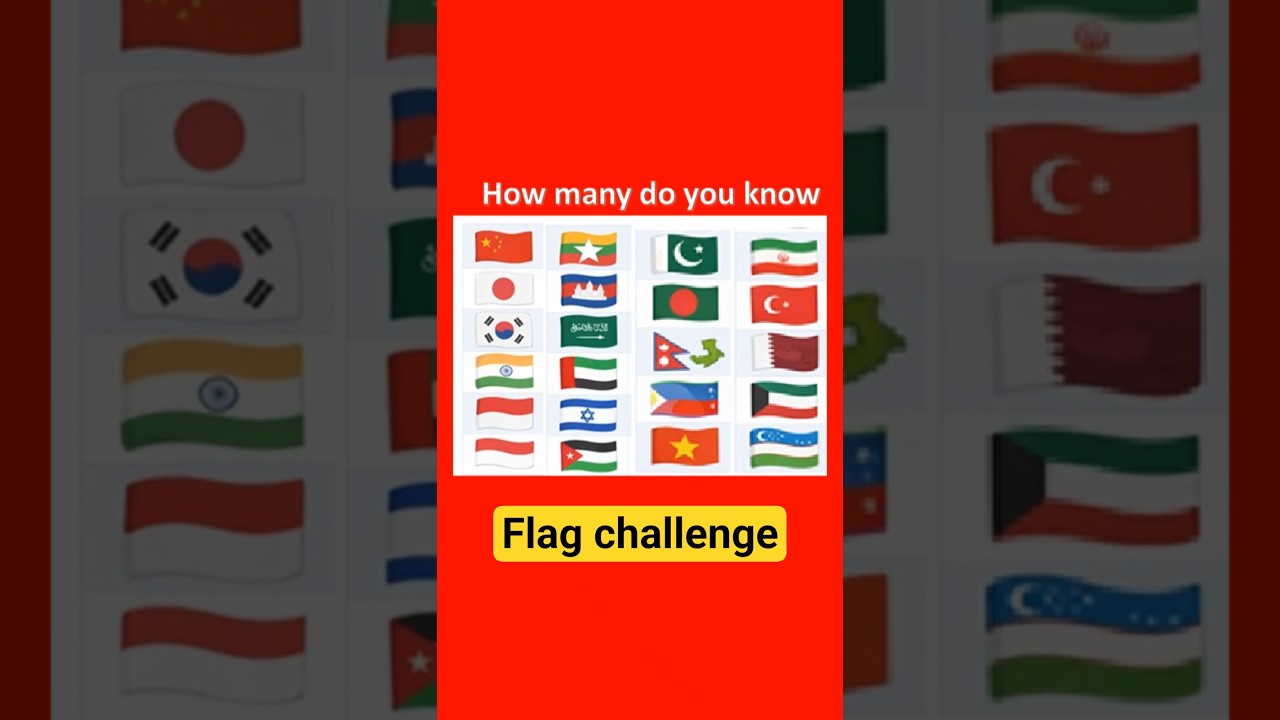 Only 1% Can Guess All These Asian Flags | Try the Challenge  
