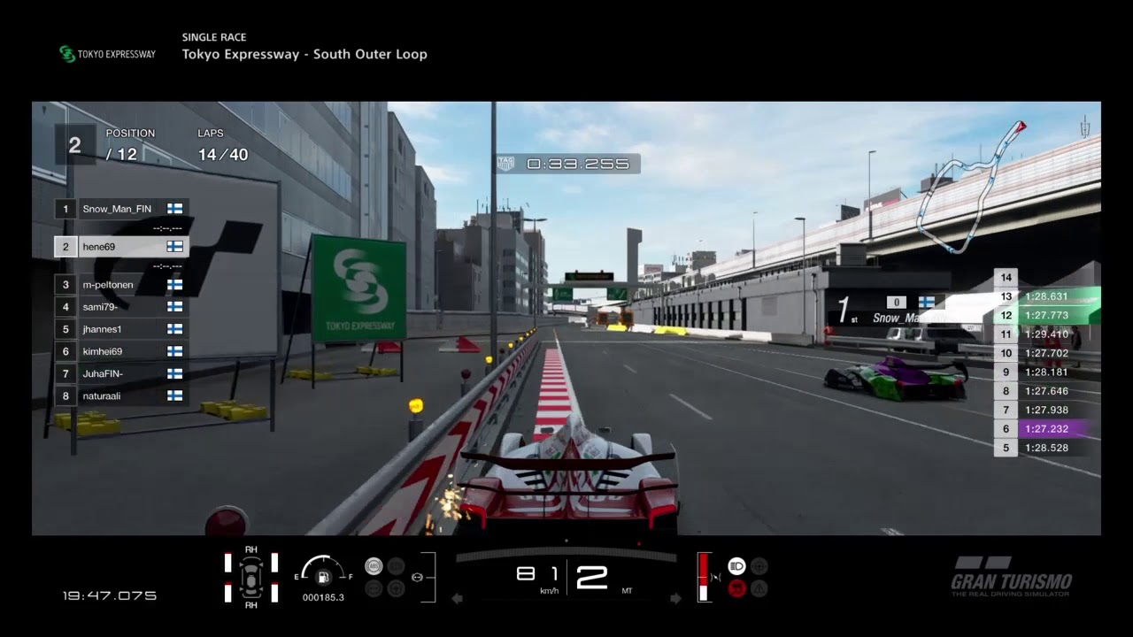 GTFR FFC Race 1 b-huone