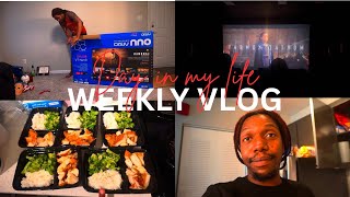 Weekly Vlog 🍿🏡 | Grocery Shopping, Starting My Meal Plan & Finally Got My TV!