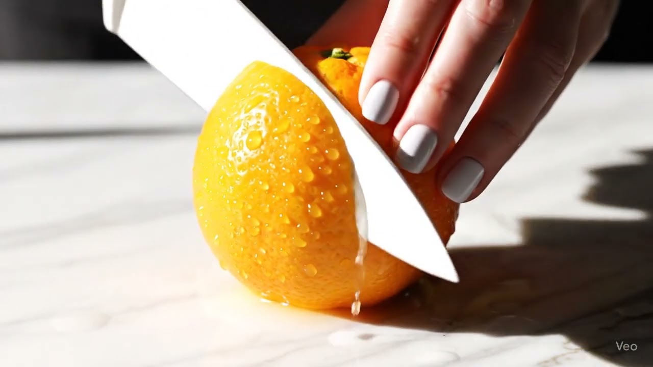 ASMR: Juicy Orange Slicing Sounds (Refreshing & Crisp) 🍊🔪