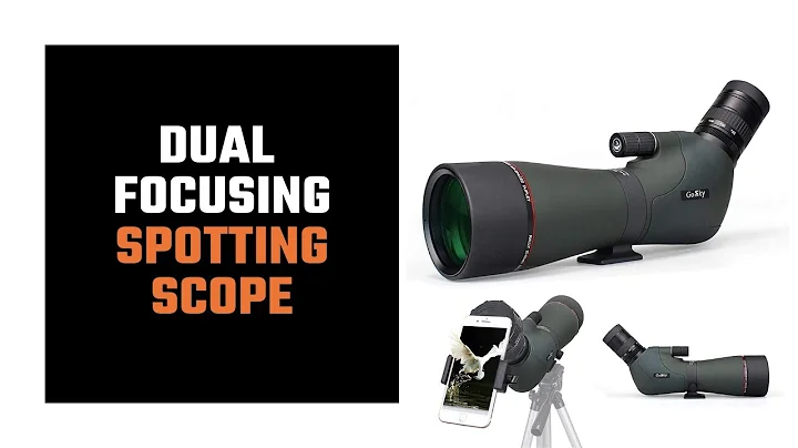 Gosky Newest 20-60x80 Dual Focusing Spotting Scope - Waterproof HD Optics Zoom Scope Carrying