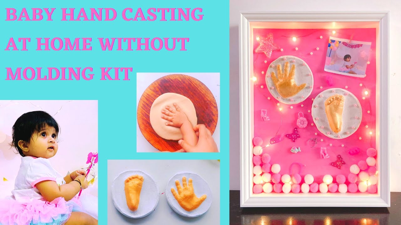 Hand Casting Mold Kit for Baby 3D Hand Print Footprint Casting Kit