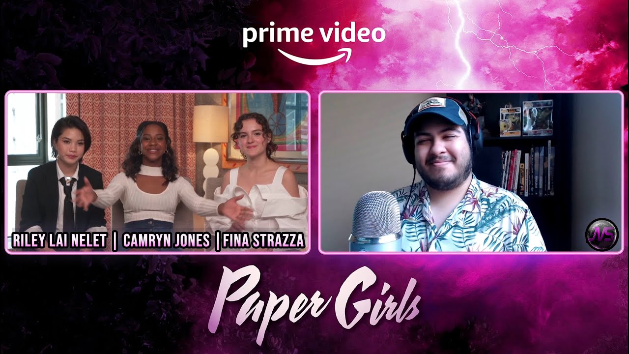 INTERVIEW with PAPER GIRLS | Actors: Riley Lai Nelet, Camryn Jones, & Fina Strazza