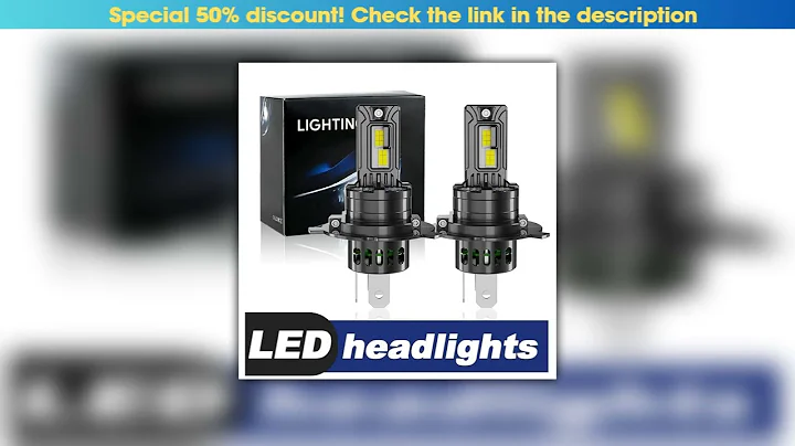 Review H4 LED Powerful Car Headlight Bulbs 9003 HB2 High Low Beam 30000LM Super Bright Canbus Auto•