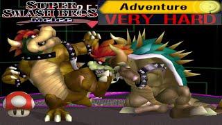 Super Smash Bros. Melee - Adventure Mode Gameplay with Giant Bowser (VERY HARD)