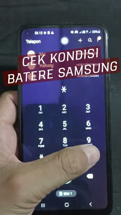 CARA CEK KESEHATAN BATERAI SAMSUNG !!! #shorts