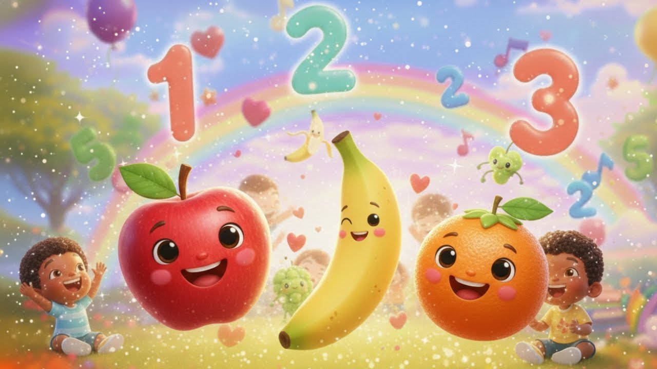 Fruits Song for Kids 🍎🍌 | Learn Fruit Names with Fun Rhymes | Kids Learning Video