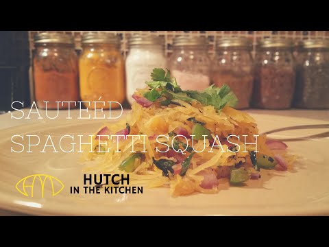 Quick and Simple Chow Mein Inspired Sauteed Spaghetti Squash | HUTCH IN THE KITCHEN