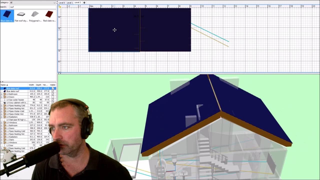 Sweet Home  3D  Roof  Tutorial YouTube