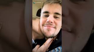 justin bieber and hailey baldwin kissing on Instagram story 2019