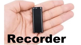Tiniest Voice Recorder review and Audio Samples  (Aliexpress buy) - Windows only