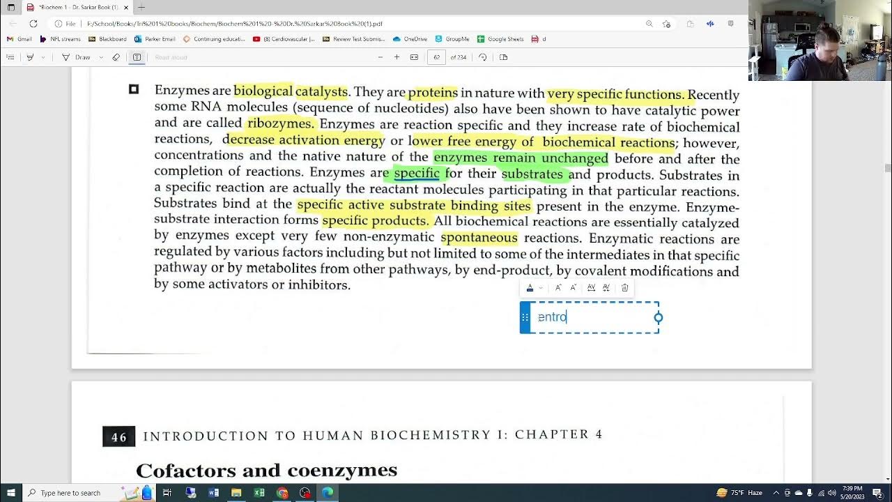 Book: Ch 4 Enzymes Part 1 - YouTube
