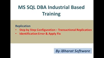 15. Step by Step - Transactional Replication Setup  & Fix synchronization issue #ibharatsoftware