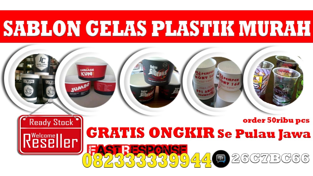  Jasa  Sablon Gelas Plastik  Murah Printing  Gelas Plastik  