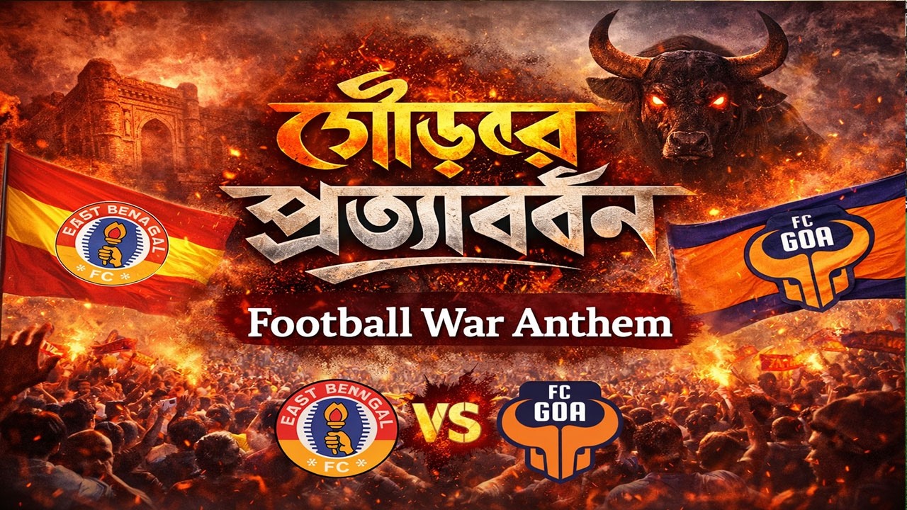 GAURS RETURN TO BENGAL 🔥 East Bengal vs Goa | Football War Anthem