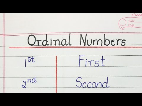 Video: Hvad er ordenstallet på 9?
