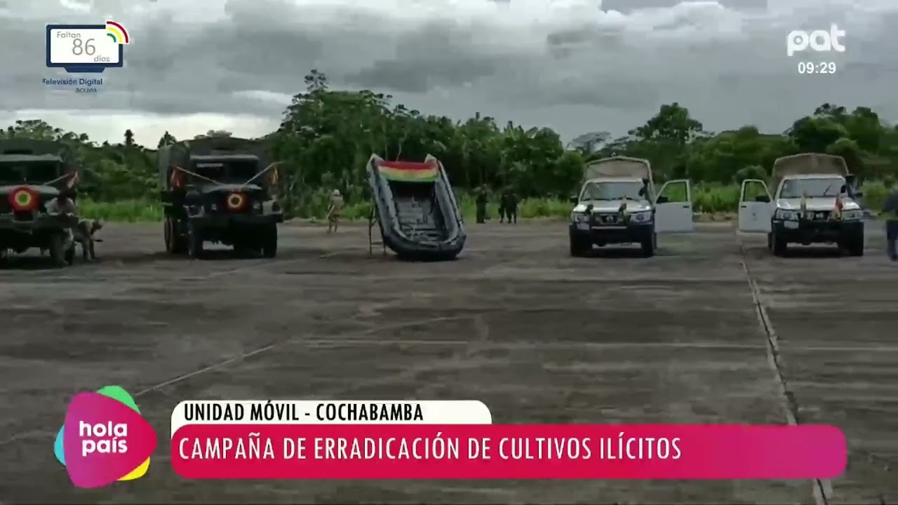 Autoridades realizan una campaña de erradicación de cultivos ilícitos